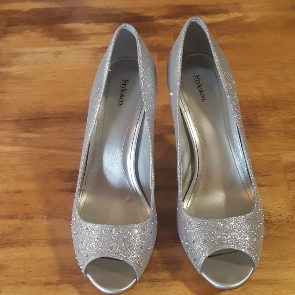 Silver heels